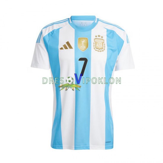 Argentina De Paul 7 Copa America Dres Domaći 2024 Kratkih Rukava ,Muški
