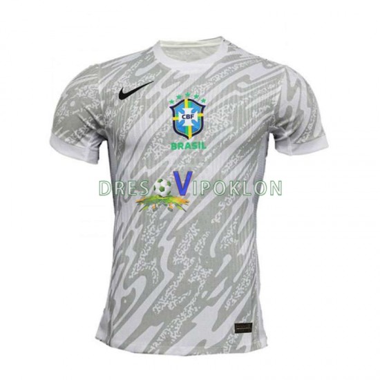 Brazil Golmanski Copa America Dres Domaći 2024 Kratkih Rukava ,Muški