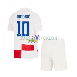 Hrvatska Modrić 10 Dres Domaći Euro 2024 Kratkih Rukava ,Dječji Komplet