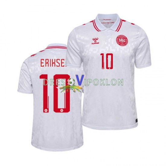 Danska Eriksen 10 Dres Gostujući Euro 2024 Kratkih Rukava ,Muški