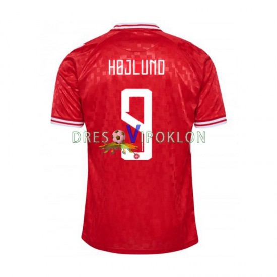 Danska Hojlund 9 Dres Domaći Euro 2024 Kratkih Rukava ,Muški