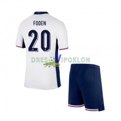 Engleska Phil Foden 20 Dres Domaći Euro 2024 Kratkih Rukava ,Dječji Komplet