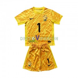 Francuska Golmanski Hugo Lloris 1 Dres Domaći Euro 2024 Kratkih Rukava ,Dječji Komplet