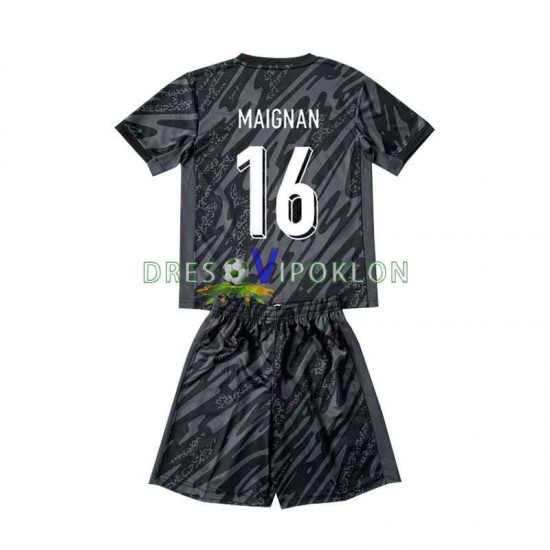Francuska Golmanski Mike Maignan 16 Dres Gostujući Euro 2024 Kratkih Rukava ,Dječji Komplet