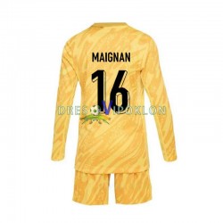 Francuska Golmanski Mike Maignan 16 Dres Domaći Euro 2024 Dugim Rukavima ,Dječji Komplet