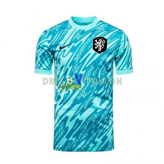 Nizozemska Golmanski Dres Treći Euro 2024 Kratkih Rukava ,Muški