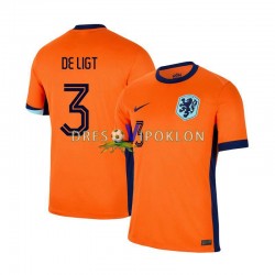 Nizozemska Matthijs de Ligt 3 Dres Domaći Euro 2024 Kratkih Rukava ,Muški