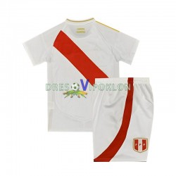 Peru Copa America Dres Domaći 2024 Kratkih Rukava ,Dječji Komplet