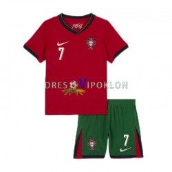 Portugal Cristiano Ronaldo 7 Dres Domaći Euro 2024 Kratkih Rukava ,Dječji Komplet