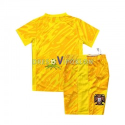 Portugal Golmanski Dres Domaći Euro 2024 Kratkih Rukava ,Dječji Komplet