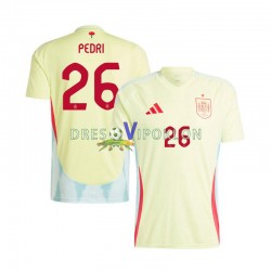 Španjolska Pedri 26 Dres Gostujući Euro 2024 Kratkih Rukava ,Muški