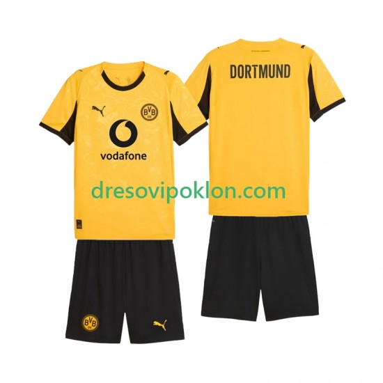Borussia Dortmund Cup Dres Domaći 2025-2026 Kratkih Rukava ,Dječji Komplet