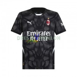 AC Milan Golmanski Crno Dres Domaći 2024-2025 Kratkih Rukava ,Muški