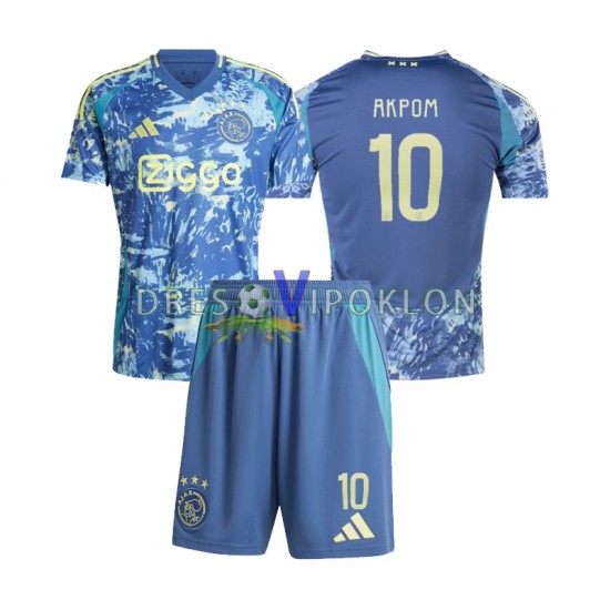 AFC Ajax Chuba Akpom 10 Dres Gostujući 2024-2025 Kratkih Rukava ,Dječji Komplet