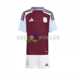 Aston Villa Dres Domaći 2024-2025 Kratkih Rukava ,Dječji Komplet