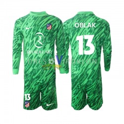 Atlético Madrid Golmanski Jan Oblak 13 Dres Gostujući 2024-2025 Dugim Rukavima ,Dječji Komplet