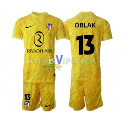 Atlético Madrid Golmanski Jan Oblak 13 Dres Treći 2024-2025 Kratkih Rukava ,Dječji Komplet