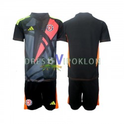 Kostarika Golmanski Crno Dres Treći 2024 Kratkih Rukava ,Dječji Komplet