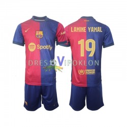FC Barcelona UCL Font Lamine Yamal 19 Dres Domaći 2024-2025 Kratkih Rukava ,Dječji Komplet