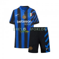 Inter Milan Dres Domaći 2024-2025 Kratkih Rukava ,Dječji Komplet
