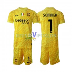 Inter Milan Golmanski Yann Sommer 1 Dres Gostujući 2024-2025 Kratkih Rukava ,Dječji Komplet