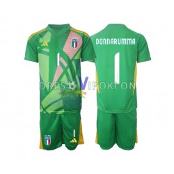 Italija Golmanski Donnarumma 1 Dres Gostujući Euro 2024 Kratkih Rukava ,Dječji Komplet