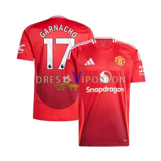 Manchester United Alejandro Garnacho 17 Crvena Dres Domaći 2024-2025 Kratkih Rukava ,Muški