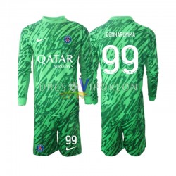 Paris Saint-Germain Golmanski Gianluigi Donnarumma 99 Dres Gostujući 2024-2025 Dugim Rukavima ,Dječji Komplet