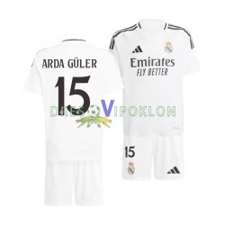 Real Madrid Arda Guler 15 Dres Domaći 2024-2025 Kratkih Rukava ,Dječji Komplet