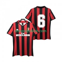 AC Milan 6 1988 1989 Retro Dres Domaći Kratkih Rukava ,Muški