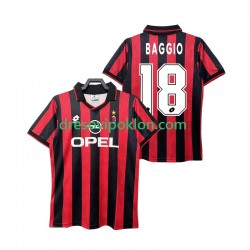 AC Milan BAGGIO 18 1995 1996 Retro Dres Domaći Kratkih Rukava ,Muški