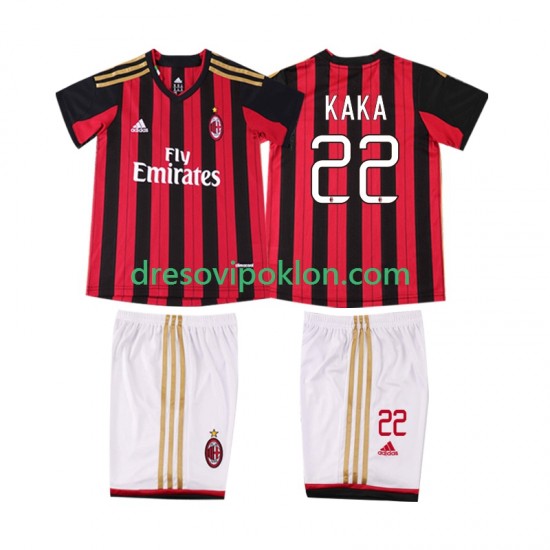 AC Milan KAKA 22 2013 2014 Retro Dres Domaći Kratkih Rukava ,Dječji Komplet