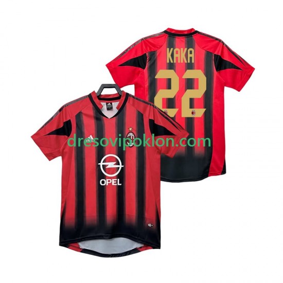 AC Milan KAKA 22 2005 Retro Dres Domaći 2004 Kratkih Rukava ,Muški