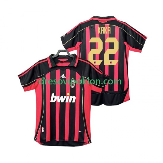 AC Milan KAKA 22 2007 Retro Dres Domaći 2006 Kratkih Rukava ,Muški