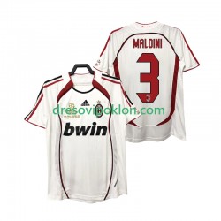 AC Milan MALDINI 3 2007 Retro Dres Gostujući 2006 Kratkih Rukava ,Muški