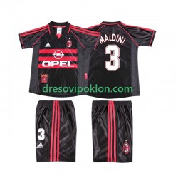 AC Milan MALDINI 3 Retro Dres Treći 1998 1999 Kratkih Rukava ,Dječji Komplet