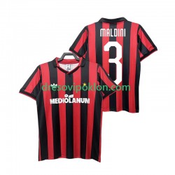 AC Milan MALDINI 3 1990 1991 Retro Dres Domaći Kratkih Rukava ,Muški