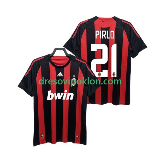 AC Milan RIRLO 21 2009 Retro Dres Domaći 2008 Kratkih Rukava ,Muški