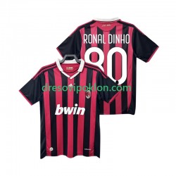 AC Milan RONALDINHO 80 2009 Retro Dres Domaći 2010 Kratkih Rukava ,Muški