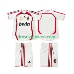 AC Milan 2007 Retro Dres Gostujući 2006 Kratkih Rukava ,Dječji Komplet