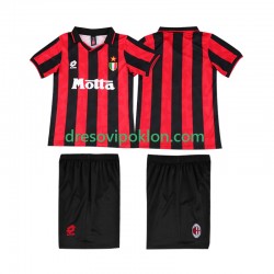 AC Milan 1993 Retro Dres Domaći 1994 Kratkih Rukava ,Dječji Komplet