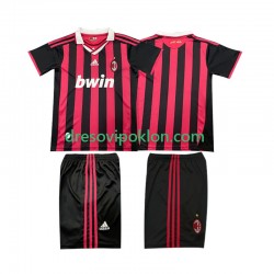 AC Milan 2009 Retro Dres Domaći 2010 Kratkih Rukava ,Dječji Komplet