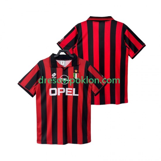 AC Milan 1996 1997 Retro Dres Domaći Kratkih Rukava ,Muški