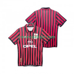 AC Milan 2000 Retro Dres Domaći 1999 Kratkih Rukava ,Muški
