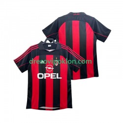 AC Milan 2000 Retro Dres Domaći 2002 Kratkih Rukava ,Muški