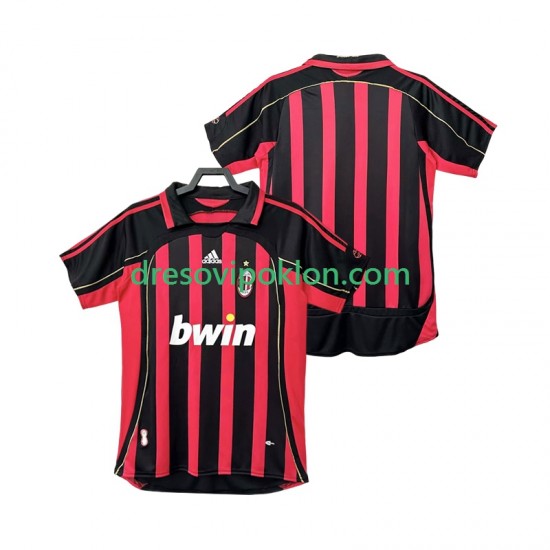 AC Milan 2007 Retro Dres Domaći 2006 Kratkih Rukava ,Muški