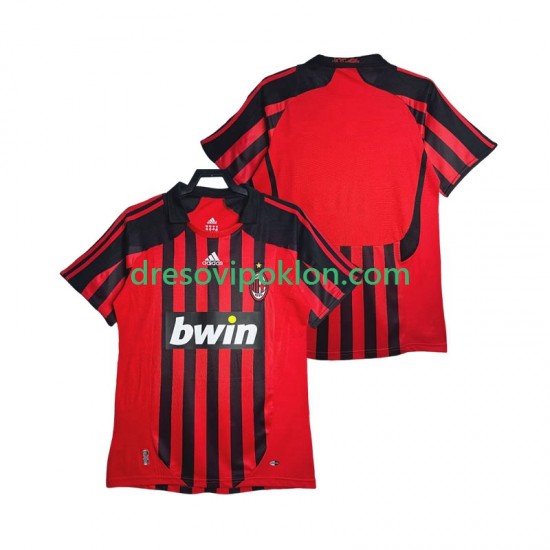 AC Milan 2007 Retro Dres Domaći 2008 Kratkih Rukava ,Muški
