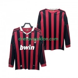 AC Milan 2009 Retro Dres Domaći 2010 Dugim Rukavima ,Muški
