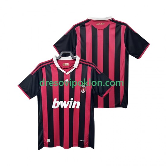 AC Milan 2009 Retro Dres Domaći 2010 Kratkih Rukava ,Muški