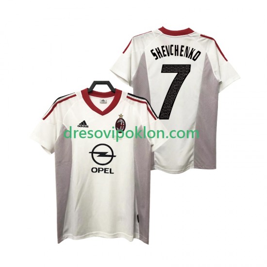 AC Milan SHEVCHENKO 7 2005 Retro Dres Gostujući 2004 Kratkih Rukava ,Muški